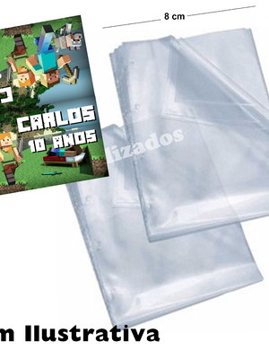 Lapela com saquinho para doces minecraft