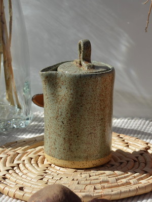 Potinho porta shoyu em cerâmica artesanal