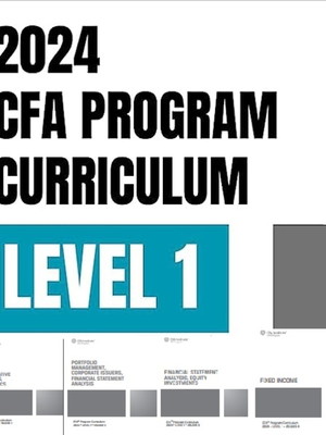 Cfa program curriculum level 1 - 2024