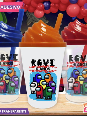 Copo chantilly personalizado among us mod. 3 - 300 ml