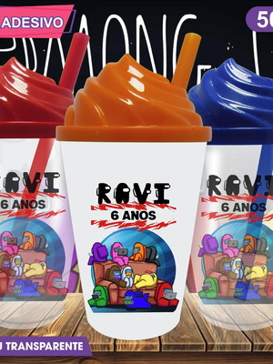 Copo chantilly personalizado among us - 500 ml
