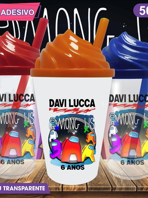 Copo chantilly personalizado among us mod. 2 - 500 ml