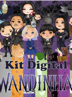 Kit digital wandinha + 3 arquivos de mesmo valor