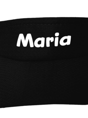 Viseira com seu nome personalizado - proteção solar corrida