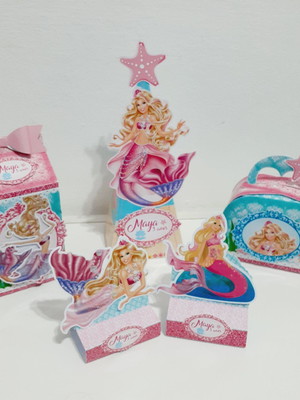 Kit barbie sereia (50 itens)