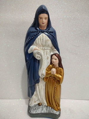 Imagem sant'ana com maria em pé 30cm