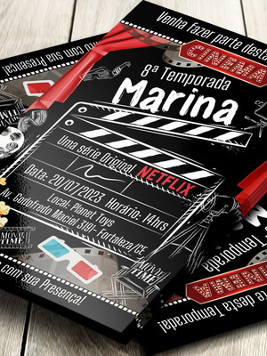 Convite impresso netflix