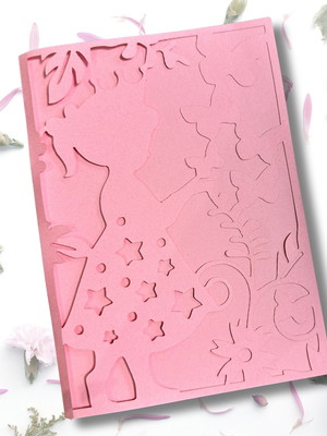 Envelope rendado para convites em papel fosco