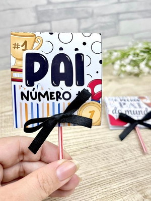 Pirulito mimo dia dos pais brinde escola