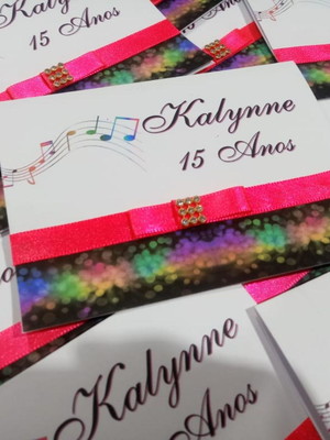 Convite balada neon
