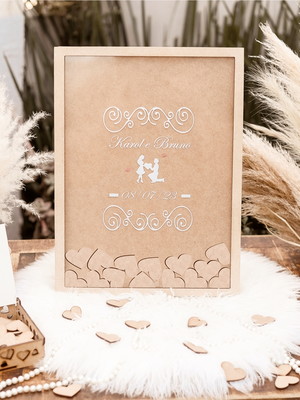 Quadro de assinaturas casamento mensagem para noivos mdf