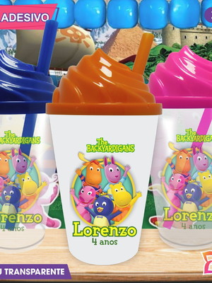 Copo chantilly personalizado os backyardigans - 300 ml