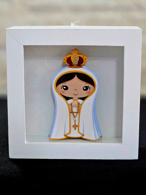Quadro decorativo arte francesa nossa senhora