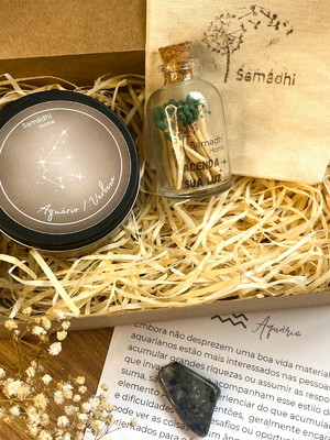 Kit vela signo aquário