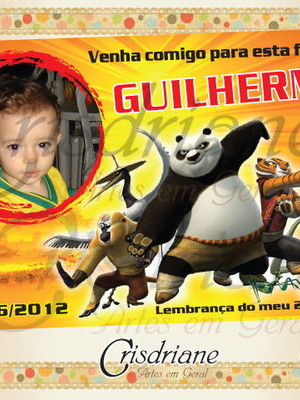 Convite kung fu panda e turma