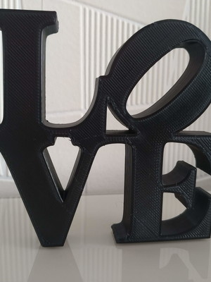 Letreiro decorativo love feito em impressora 3d 15 cm