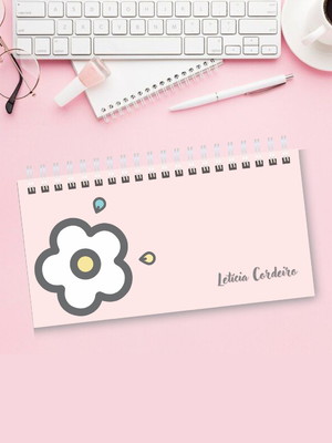 Desk planner "capa flores 01"