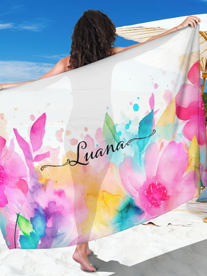 Canga personalizada floral