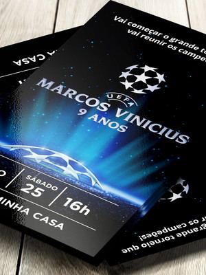 Convite impresso uefa