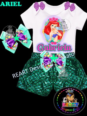 Fantasia pequena sereia ariel