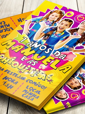 Convite impresso chiquititas