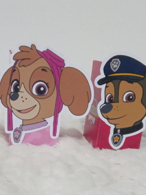 Caixa cubo quadrada patrulha canina