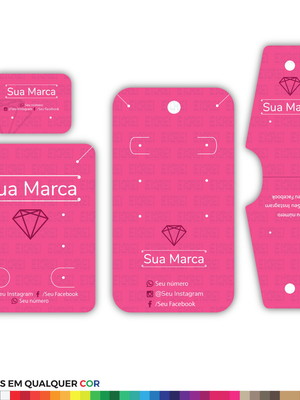 Kit tags personalizadas para semi joias, bijuterias