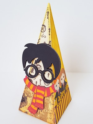 Caixa piramide harry potter
