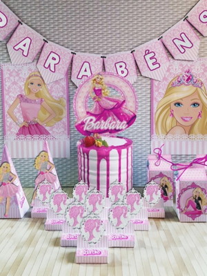 Kit só um bolinho médio - barbie