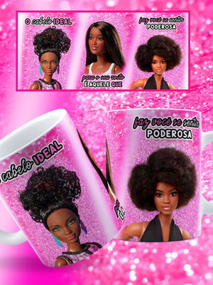 Caneca barbie o cabelo ideal