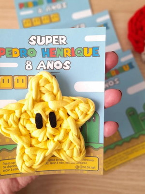 Lembrancinha chaveiro super mario