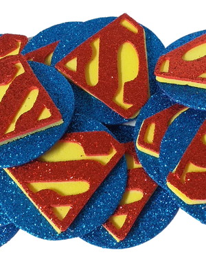 Apliques super homem em eva