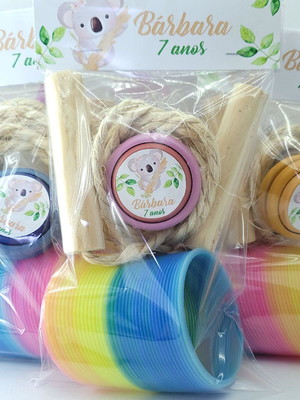 Kit diversão coala com mola ioiô e corda