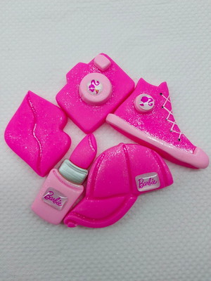 Kit barbie em biscuit