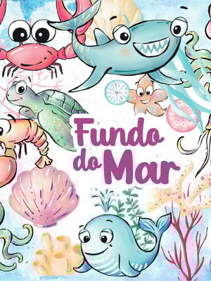 Kit digital fundo do mar aquarela