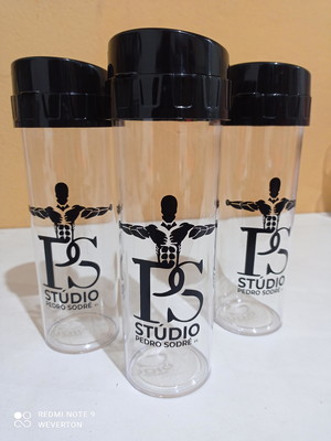 50 garrafas acquabio acrilico 480ml personalizadas
