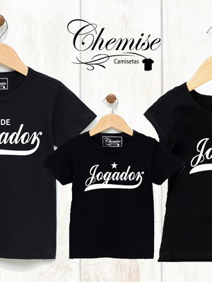 Camiseta pai mae jogador