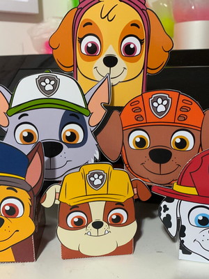 Caixa cubo patrulha canina