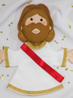 Kit 4 fantoches religiosos