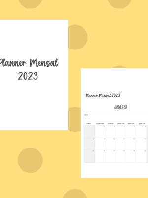 Planner mensal 2023