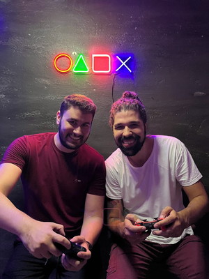 Letreiro neon teclas playstation