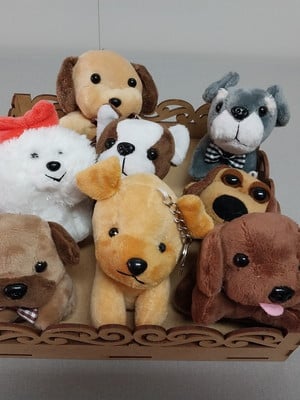 Cachorrinho pelucia chaveiro lembrancinhas pct c 20