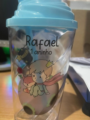 Copos twister 300ml personalizado pequeno príncipe