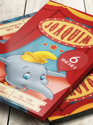 Convite impresso dumbo