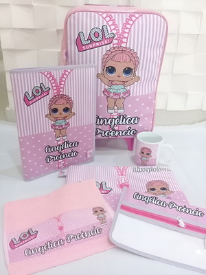 Kit escolar personalizado lol