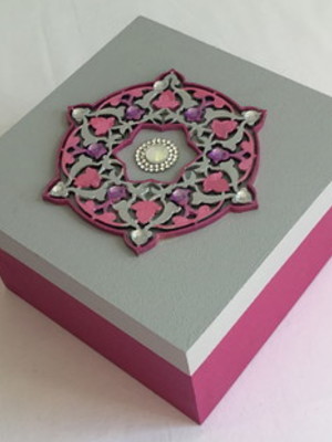 Caixa decorada mdf