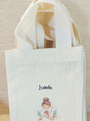 50+ sacolinha minibag, 10x12cm professoras com nomes
