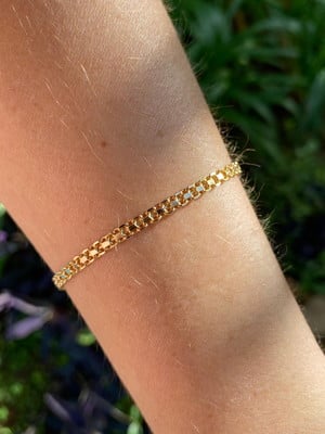 Pulseira folheada em ouro 18k