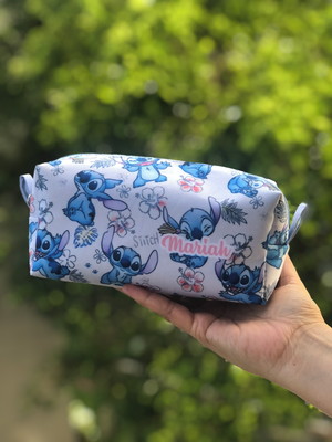 Necessaire box personalizada com nome lilo & stitch