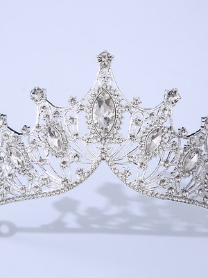 Coroa tiara de noiva casamento miss debutante rainha prata